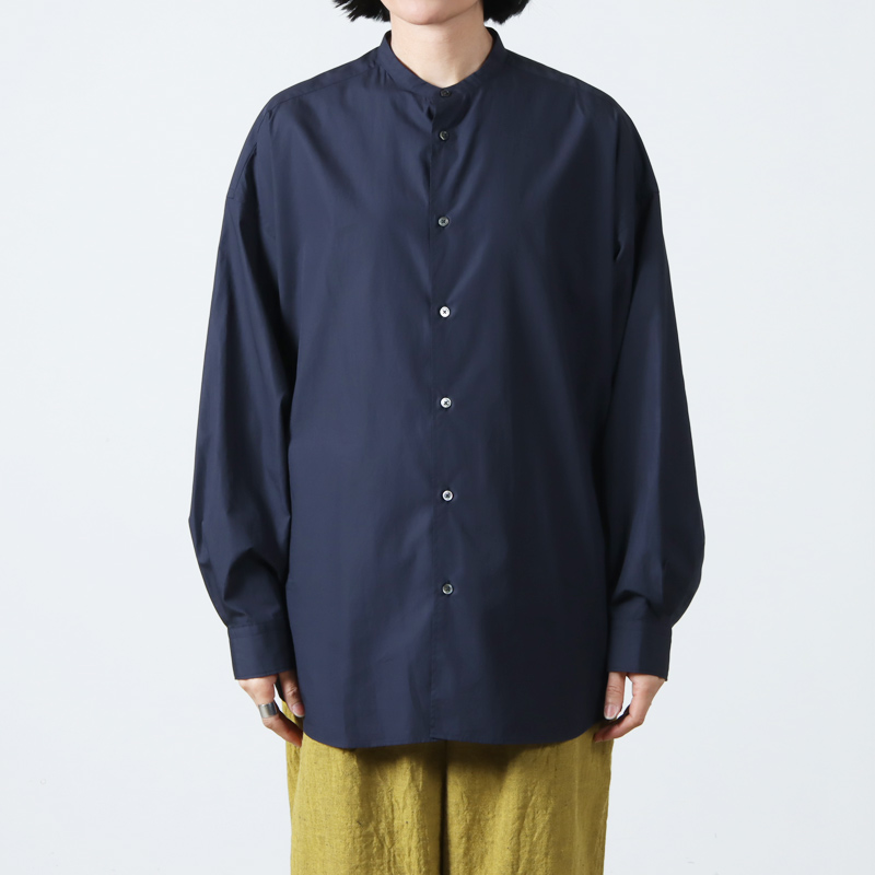 Graphpaper (グラフペーパー) Broad L/S Oversized Band Collar Shirt
