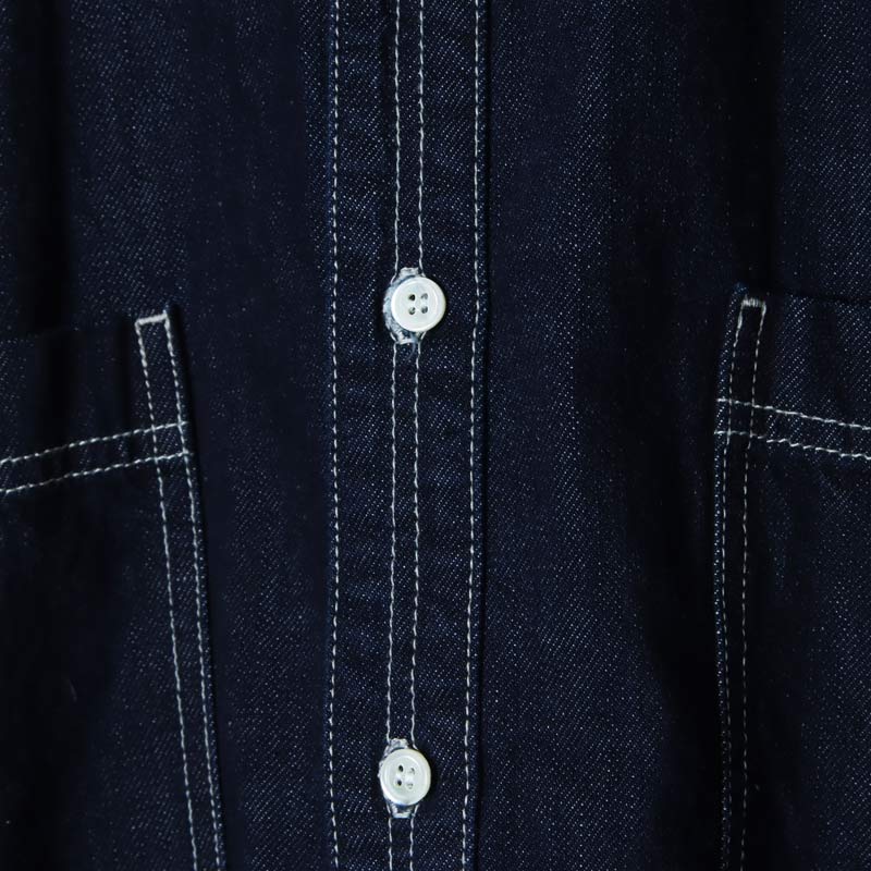 Graphpaper (グラフペーパー) Denim Regular Collar Shirt / デニム