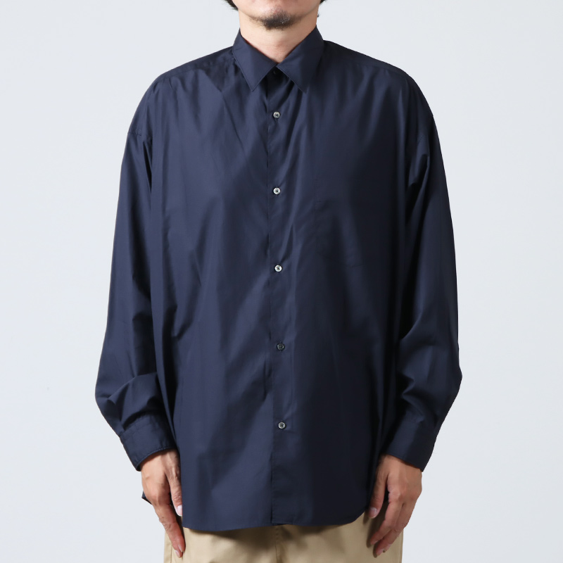 Graphpaper (グラフペーパー) Broad L/S Oversized Regular Collar