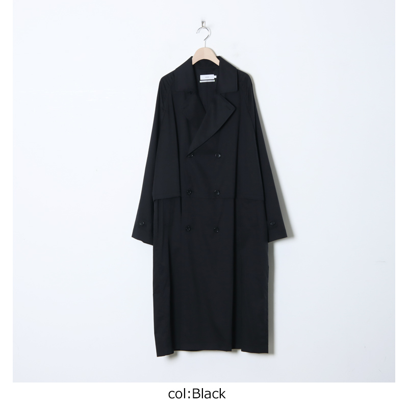 Graphpaper (グラフペーパー) Silicon Poplin Cape Trench Coat