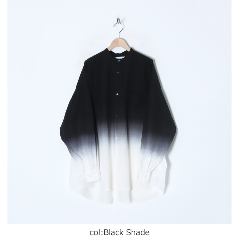 Graphpaper (グラフペーパー) Broad L/S Oversized Band Collar Shirt