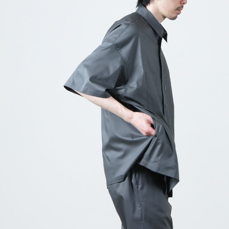 Graphpaper (グラフペーパー) Solotex Twill S/S Oversized Box Shirt