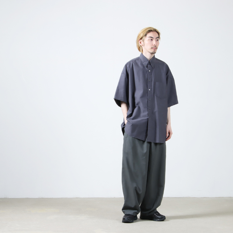 Graphpaper (グラフペーパー) Oxford S/S Oversized B.D Shirt