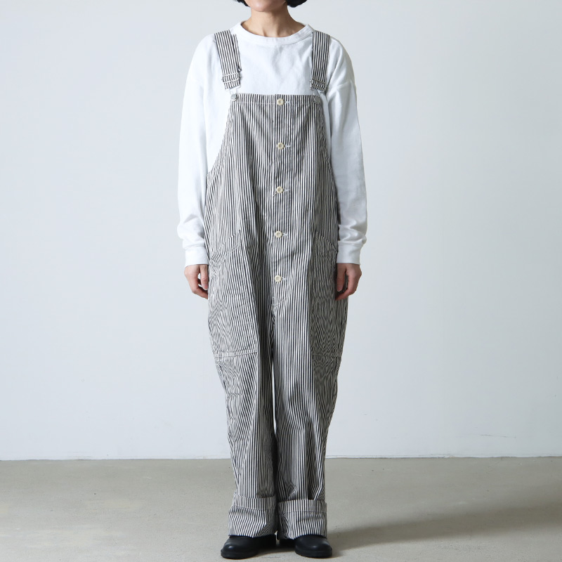 HARVESTY (ハーベスティ) オーバーオール ノンフェイドストライプ