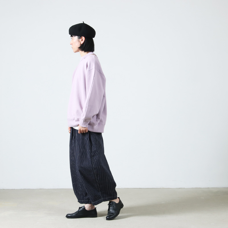 HARVESTY (ハーベスティ) サーカスパンツ ペンシルストライプ