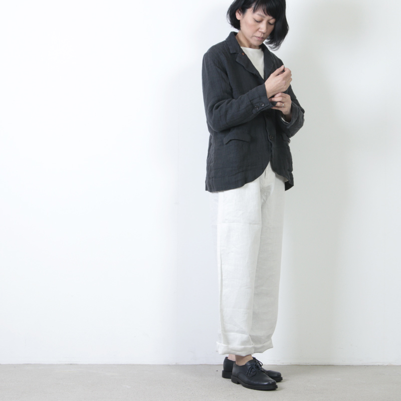 ICHI Antiquites (イチアンティークス) 東炊き二重織りリネンジャケット