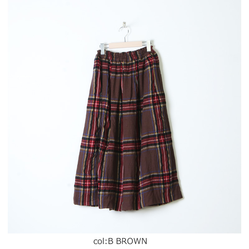 ICHI Antiquites (イチアンティークス) ウールガーゼタータンチェック