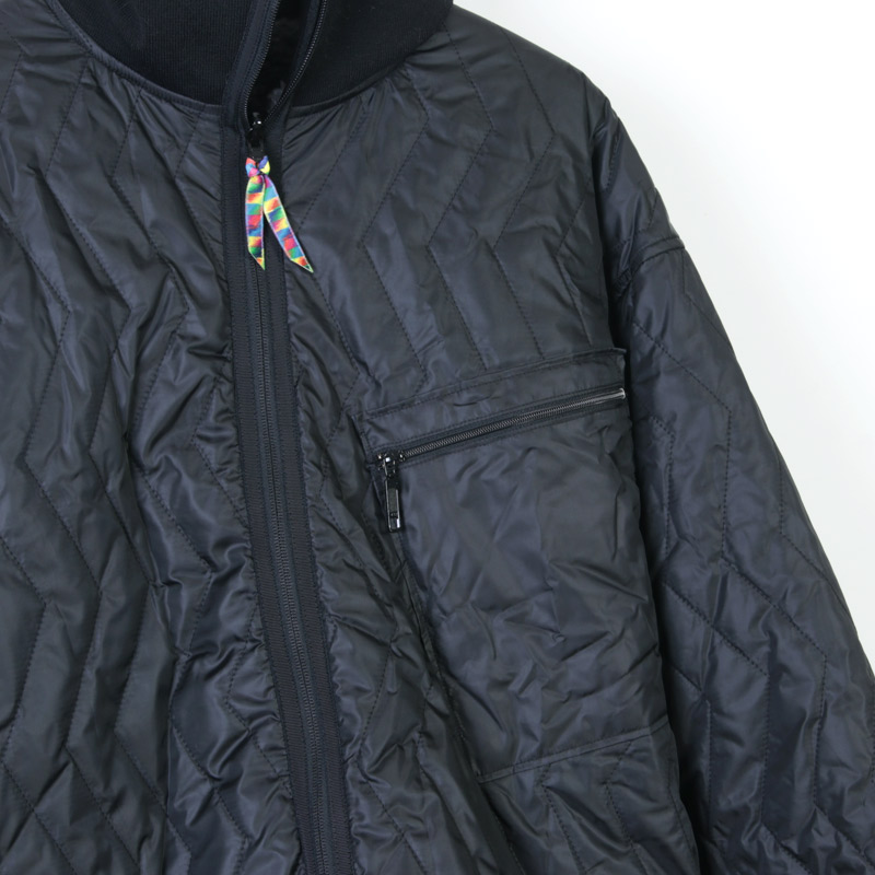 is-ness (イズネス) REVERSIBLE QUILTED FLEECE JACKET / リバーシブル