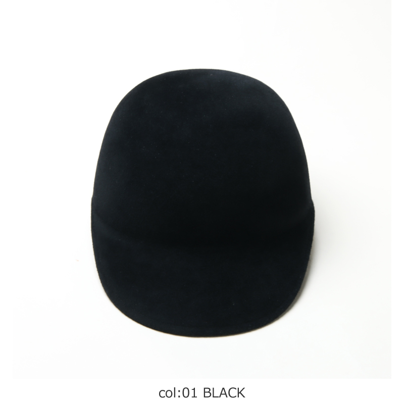 KIJIMA TAKAYUKI (キジマタカユキ) RABBIT FUR FELT JOCKEY CAP