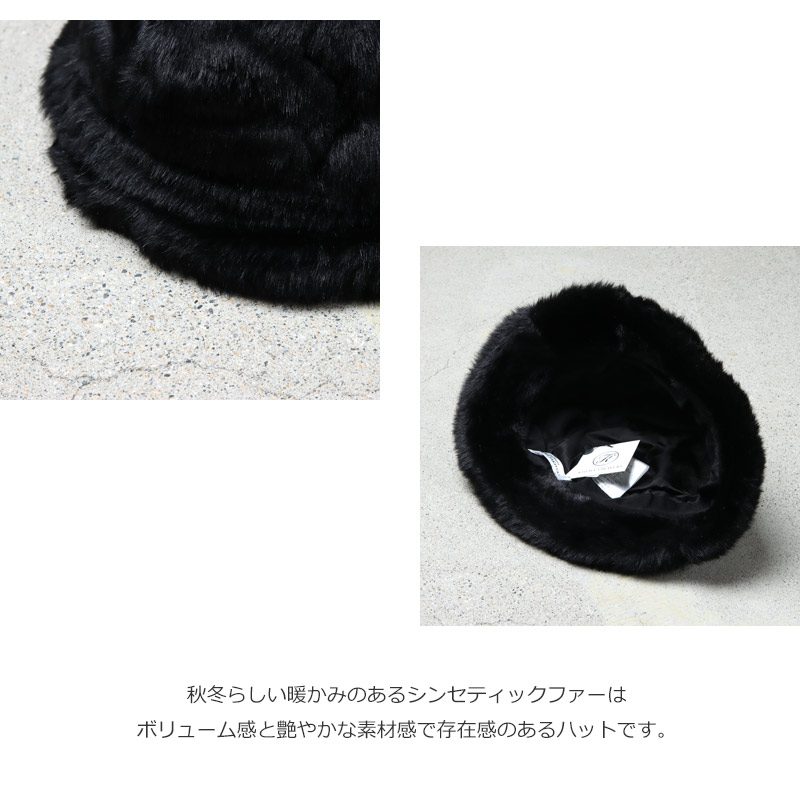 KIJIMA TAKAYUKI (キジマタカユキ) FAUX FUR 4PANEL HAT / フェイク