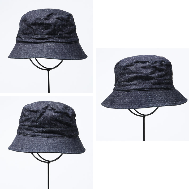 KIJIMA TAKAYUKI (キジマタカユキ) COTTON SILK DENIM BUCKET HAT
