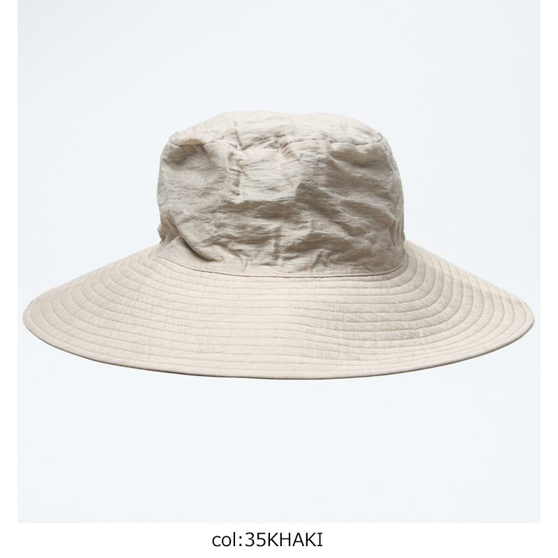 KIJIMA TAKAYUKI (キジマタカユキ) LINEN RAYON WIDE BRIM BUCKET HAT