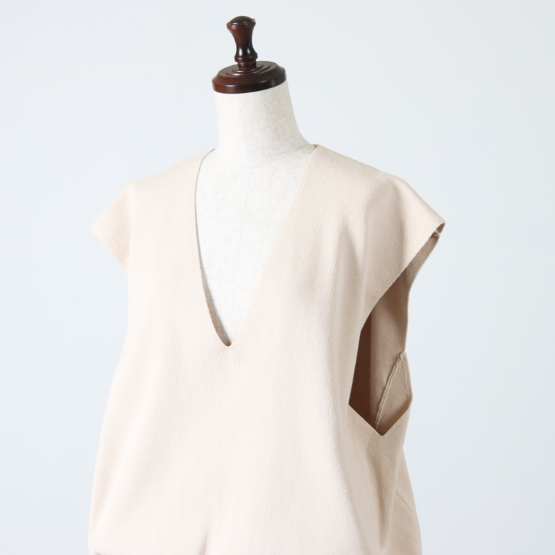 MANOF (マノフ) LAYERED KNIT TOPS / レイヤードニットトップス