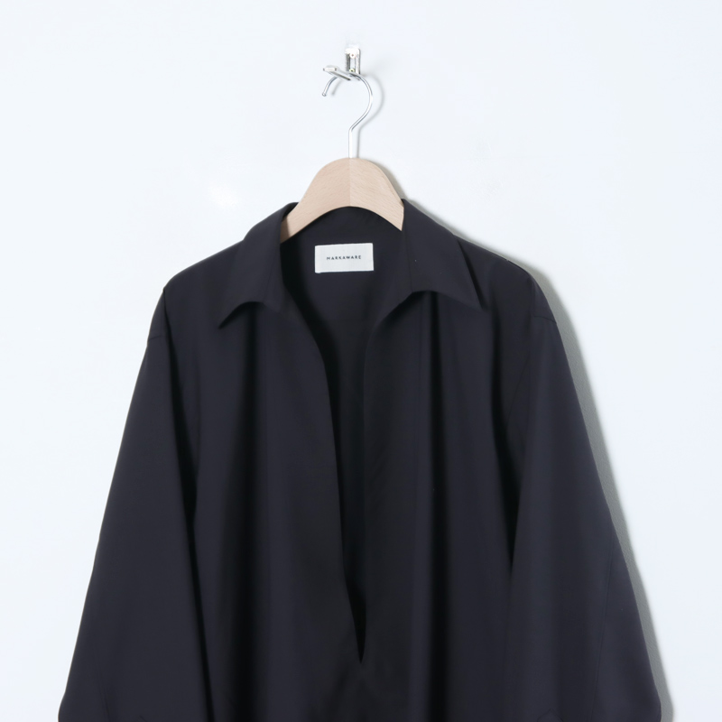 MARKAWARE (マーカウェア) ORGANIC WOOL 2/80 TROPICAL VAREUSE SHIRT