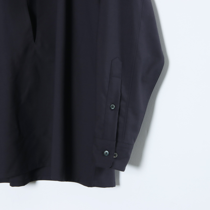 MARKAWARE (マーカウェア) ORGANIC WOOL 2/80 TROPICAL VAREUSE SHIRT