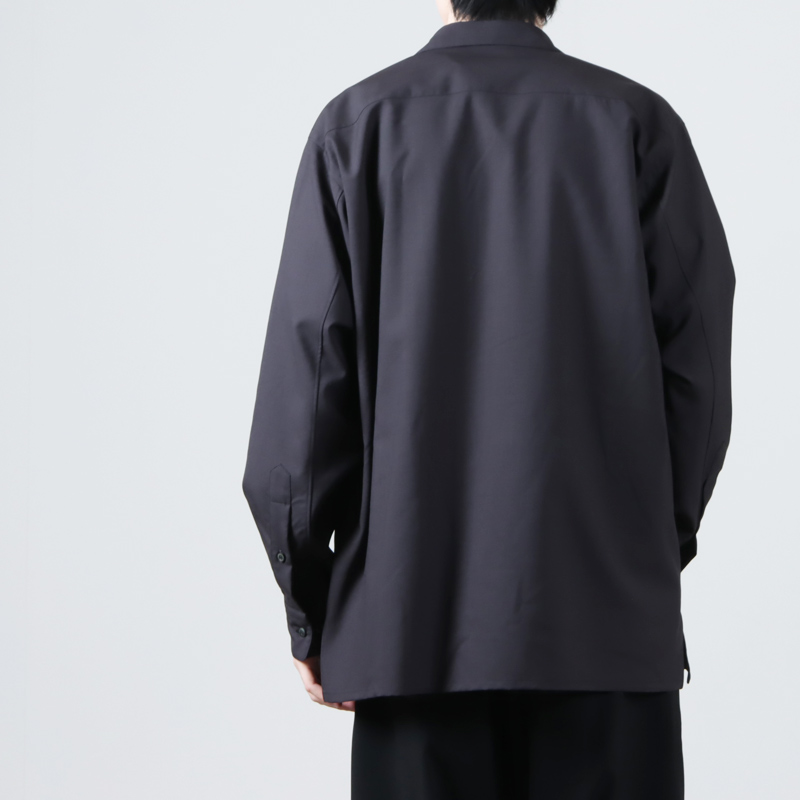 MARKAWARE (マーカウェア) ORGANIC WOOL 2/80 TROPICAL VAREUSE SHIRT