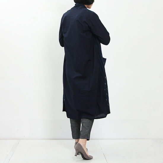 mizuiro ind (ミズイロインド) フロントレースドレープロングカーディガン