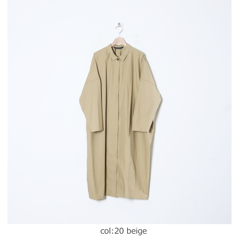 mizuiro ind (ミズイロインド) 比翼ワイドシャツライクコート