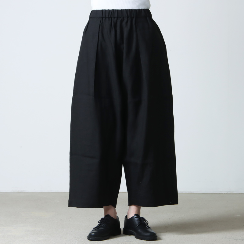 mizuiro ind (ミズイロインド) リネン ハイウエストワイドパンツ