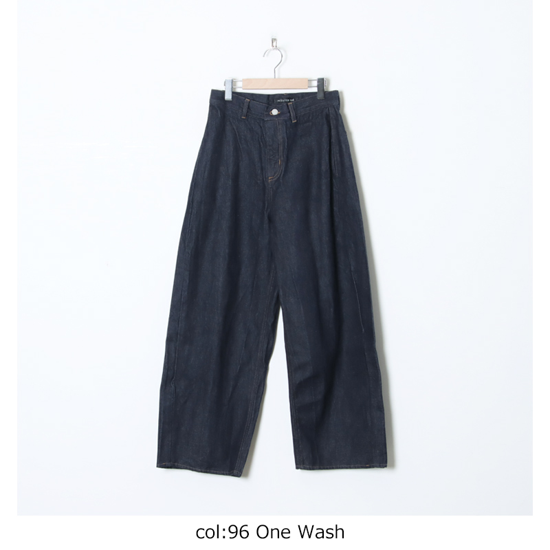 mizuiro ind (ミズイロインド) ハイウエストデニムパンツ