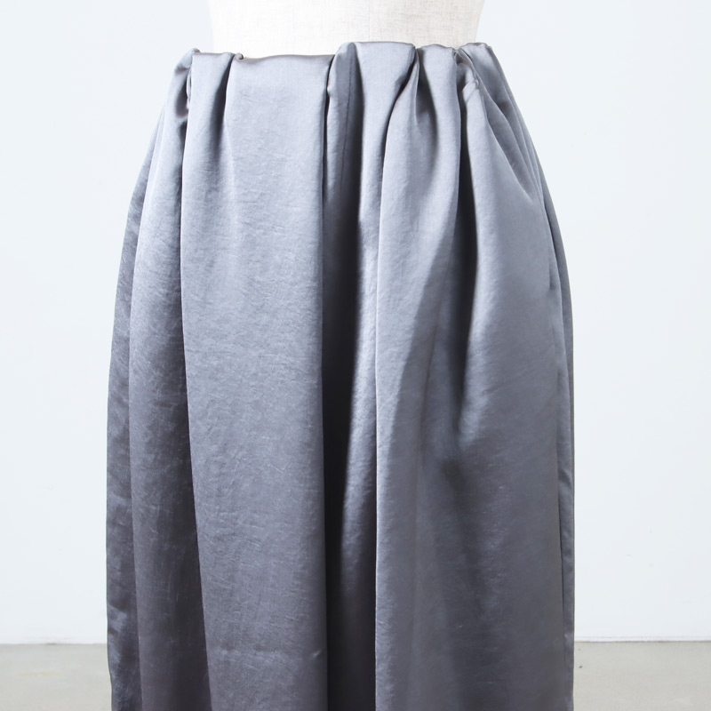 mizuiro ind (ミズイロインド) フロントタックロングスカート