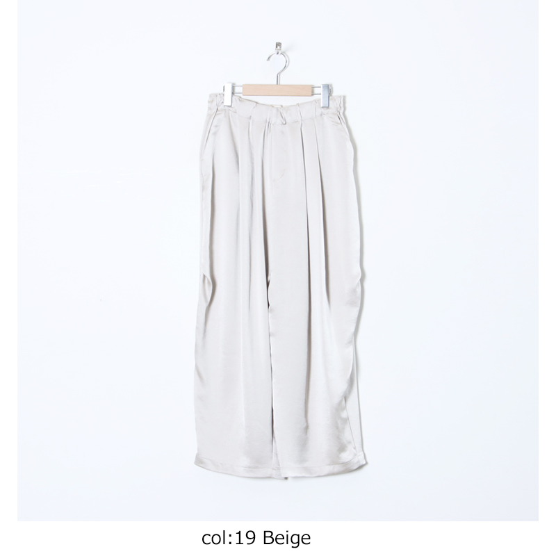 mizuiro ind (ミズイロインド) サテンワイドカーゴパンツ