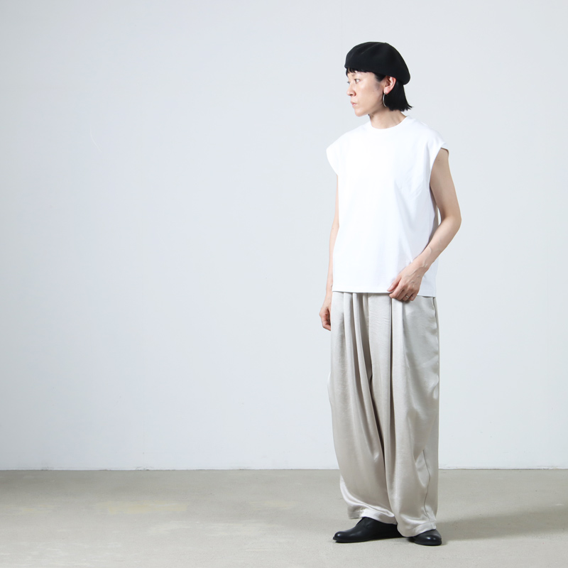 mizuiro ind (ミズイロインド) サテンワイドカーゴパンツ