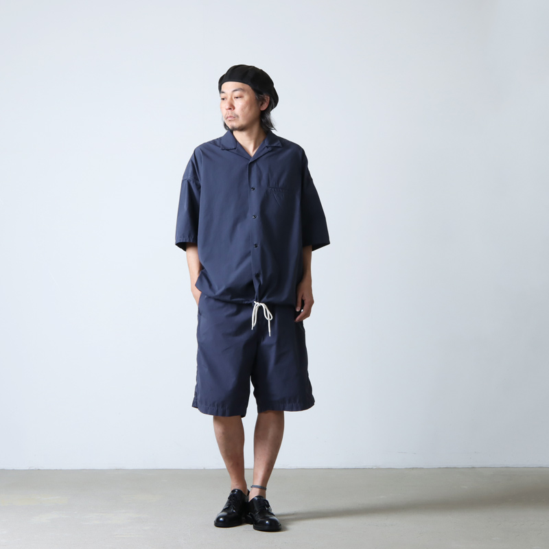 nanamica (ナナミカ) Open Collar Wind H/S Shirt / オープンカラー