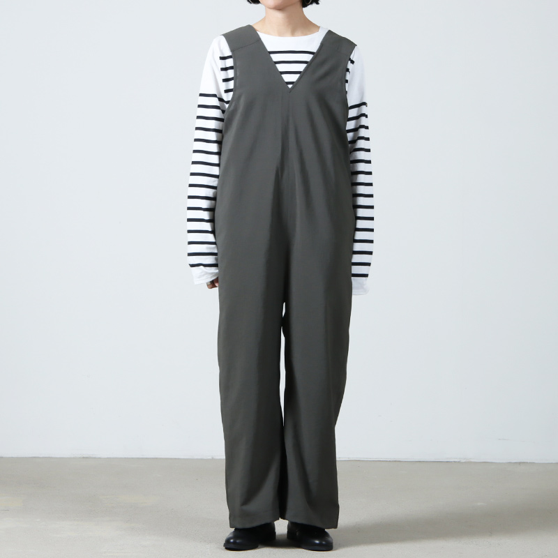 スノーピーク snowpeak ダークグレー オーバーオール サロペット 焚火