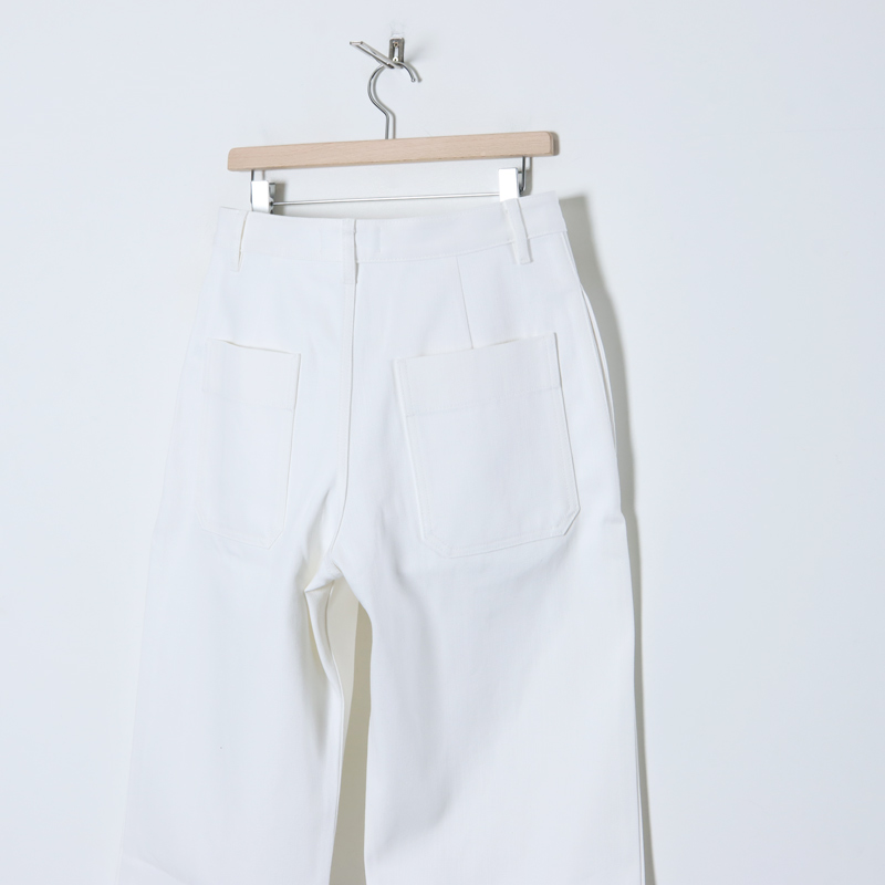 STUDIO NICHOLSON (スタジオニコルソン) PYAD SELVEDGE DENIM OPTIC WHITE