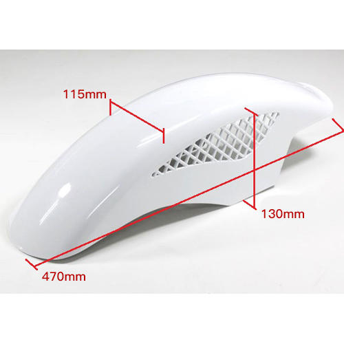 汎用フロントフェンダー ホワイト CBX400/Z400FX - バイク