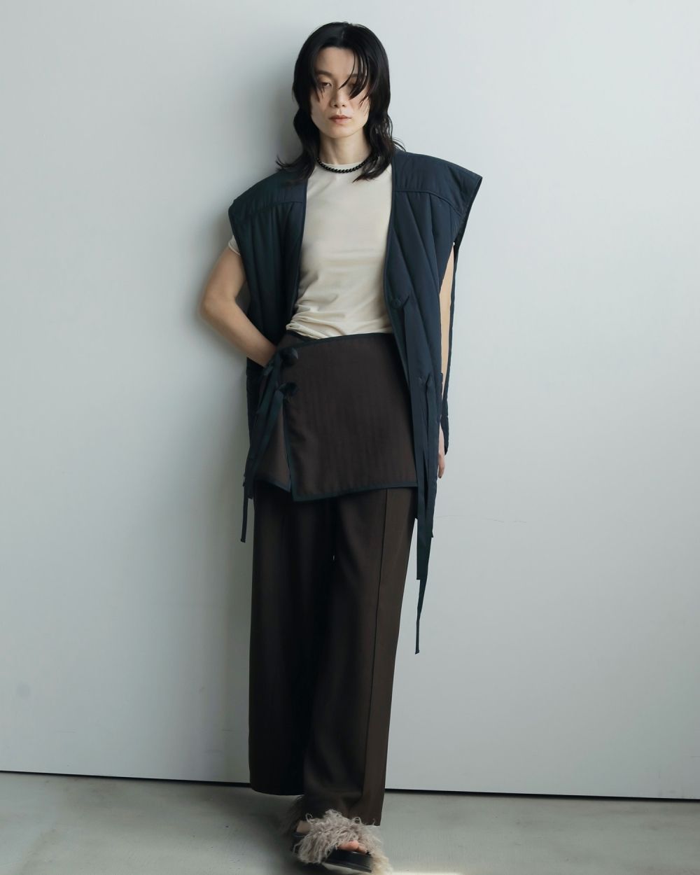 ànuke online store（アンヌーク） / Backopen Stripe VestBackopen