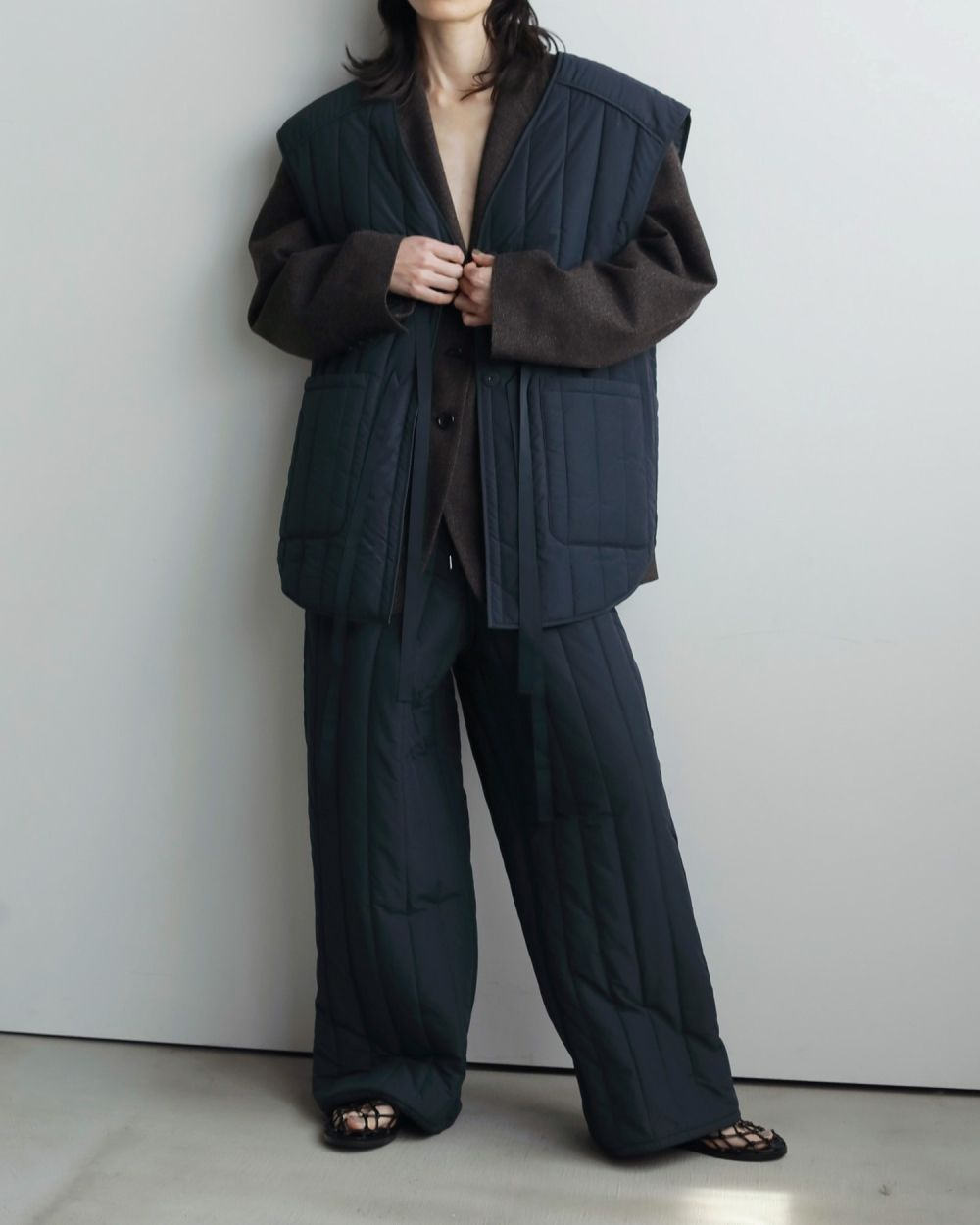 ànuke online store（アンヌーク） / Backopen Stripe VestBackopen