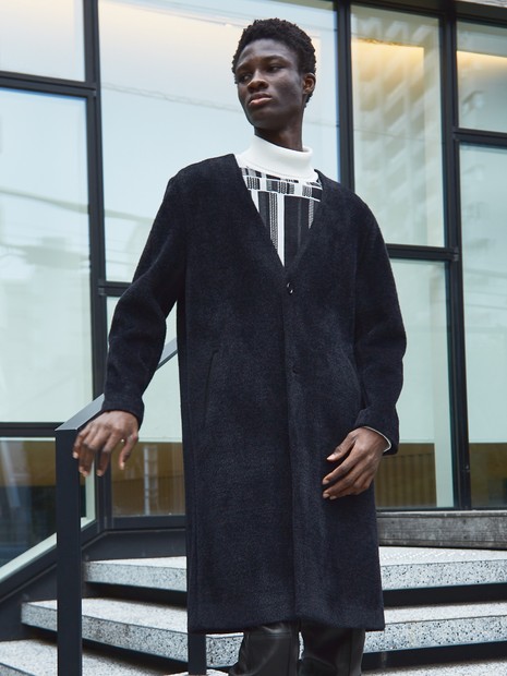 ノーカラー シャギー コート｜OUTLET (MEN'S) / アウトレット