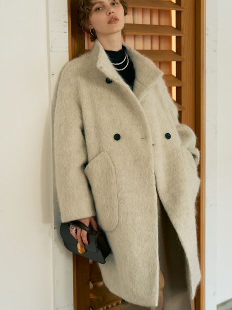 アルパカ混モヘアシャギーコート｜DESIGNWORKS / デザインワークス