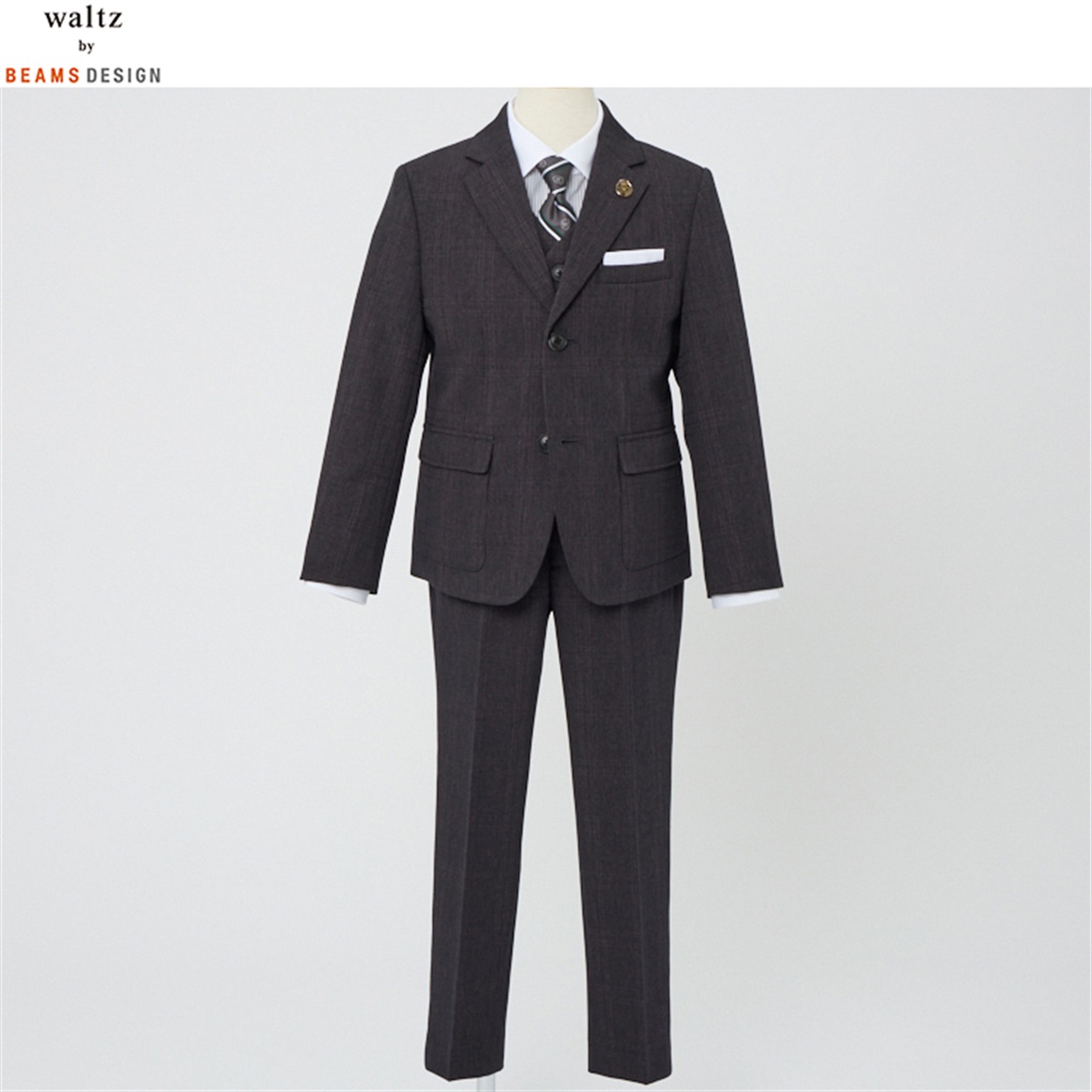 waltz by BEAMS DESIGN ベスト付きブラックスーツ キッズ 男の子