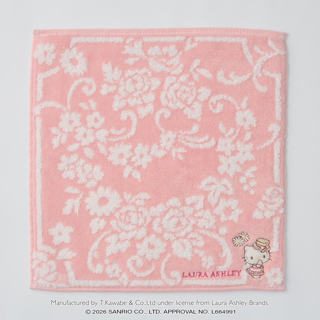 Laura Ashley(ローラ アシュレイ) ハローキティタオル ハンカチ