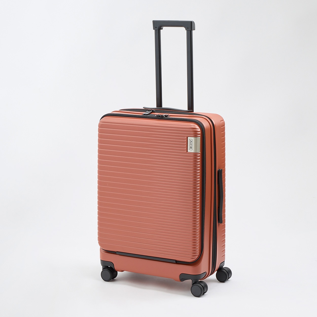 ACE(エース)DBYフロントオープン静音キャスタージッパーキャリーケース