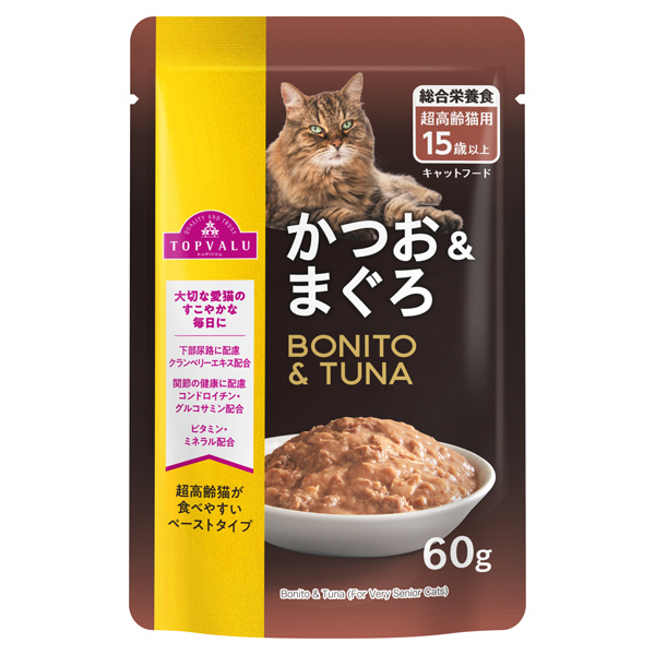 トップバリュ キャットフード かつお＆まぐろ パウチ | イオンスタイル
