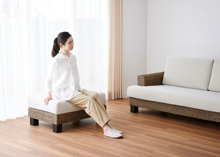 シン・ソファ オットマンv01 (ヒヤシンス) ～幅830mm・奥行600mm