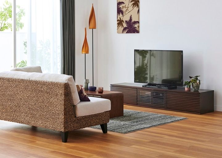 ルーバー・テレビボードv02 L～ローボード～ルーバーデザインが