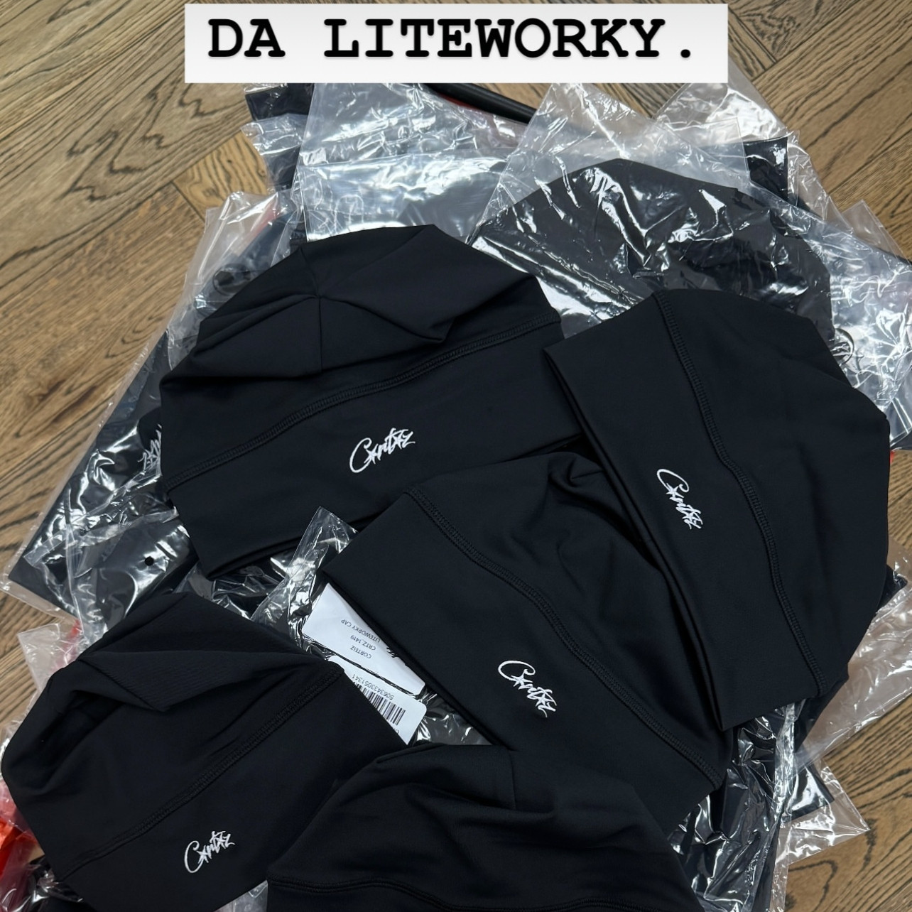 Corteiz crtz rtw liteworky cap black pink blue three color work