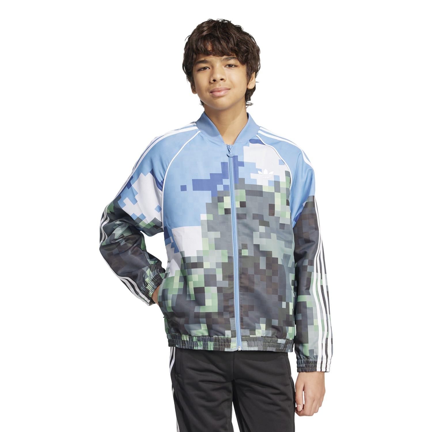 キッズ 【adidas】 アディダス K AOP TRACKTOP(MINECRAFT) アウター