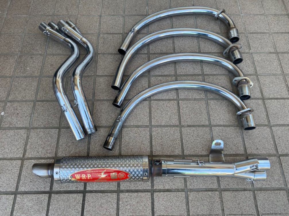 超美品！超希少！当時物！CBX400F用WRP雷管手曲4-2-1マフラー イカズチ
