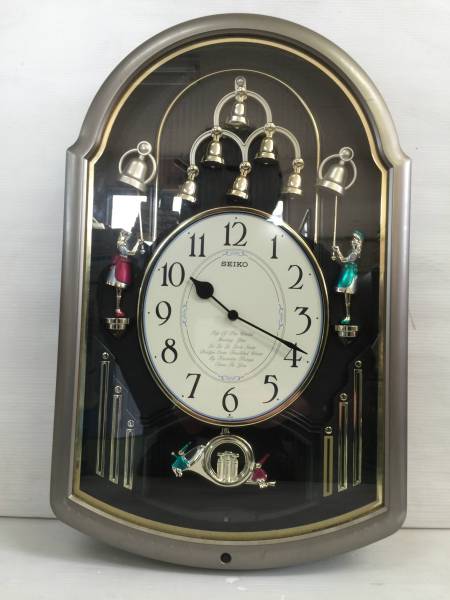 中古】セイコー チャーミングベル RE537N SEIKO リズム時計 掛け時計の
