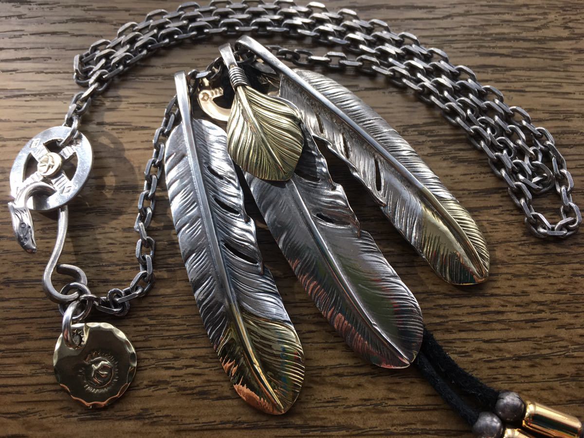 ゴローズ 現行 上金先金特大フェザーホイールチェーンセット goro's