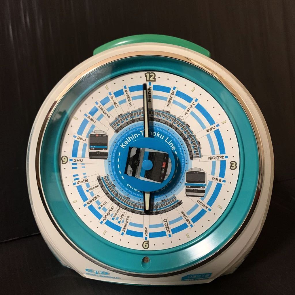 山手線 駅メロ 電波目覚まし時計 日車夢工房 発車メロディクロック JR