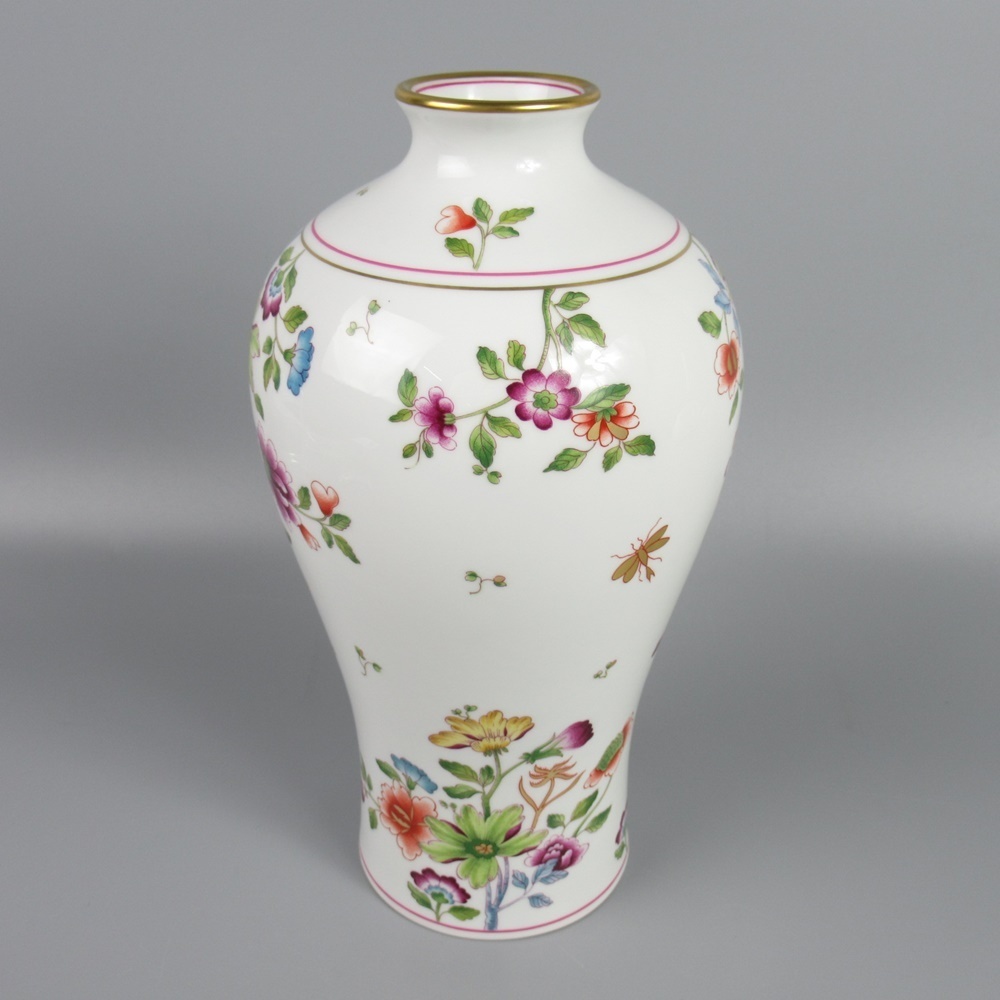 リチャードジノリ グランデューカ 28cm 花瓶 1点 シノワズリ/フラワー