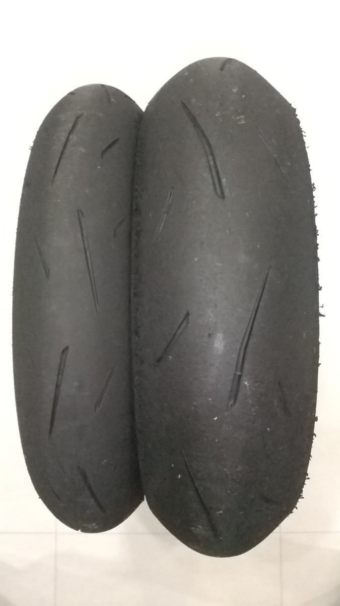 送料込みDUNLOP α13SP 中古 前後セット12 送料込みDUNLOP α13SP 40分