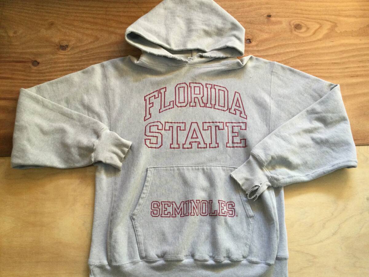 90s champion トリコタグ リバースウィーブ パーカー L 霜降り グレー